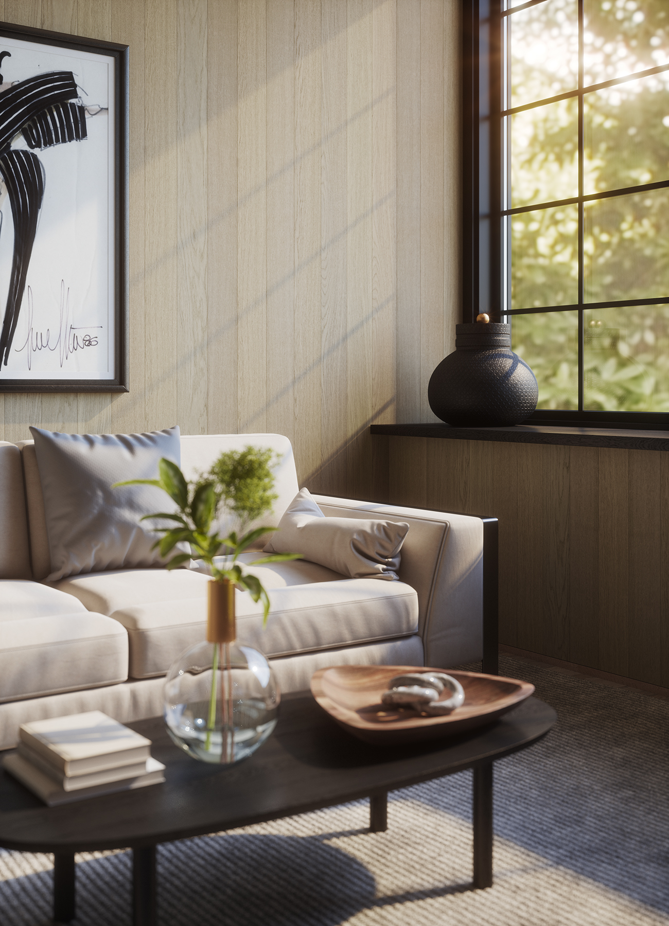 feature panelling wood