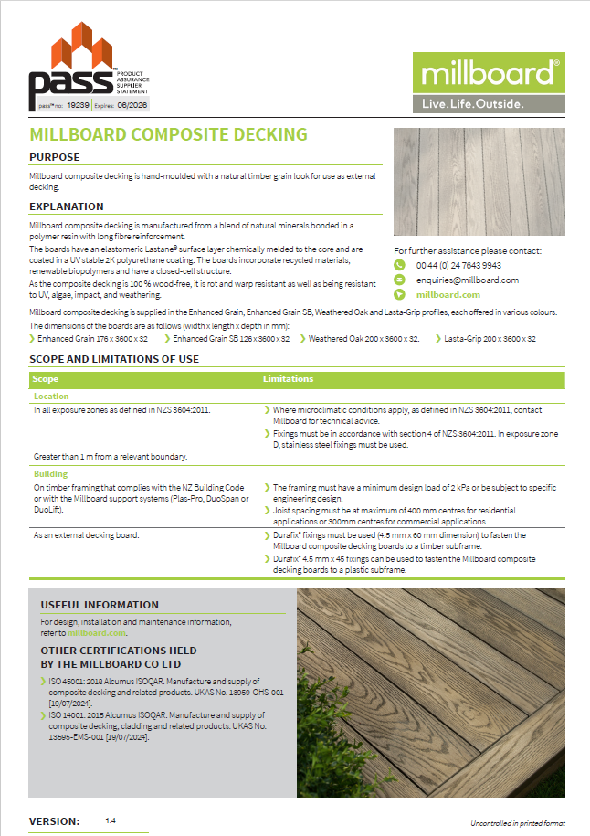 Decking PASS 2026