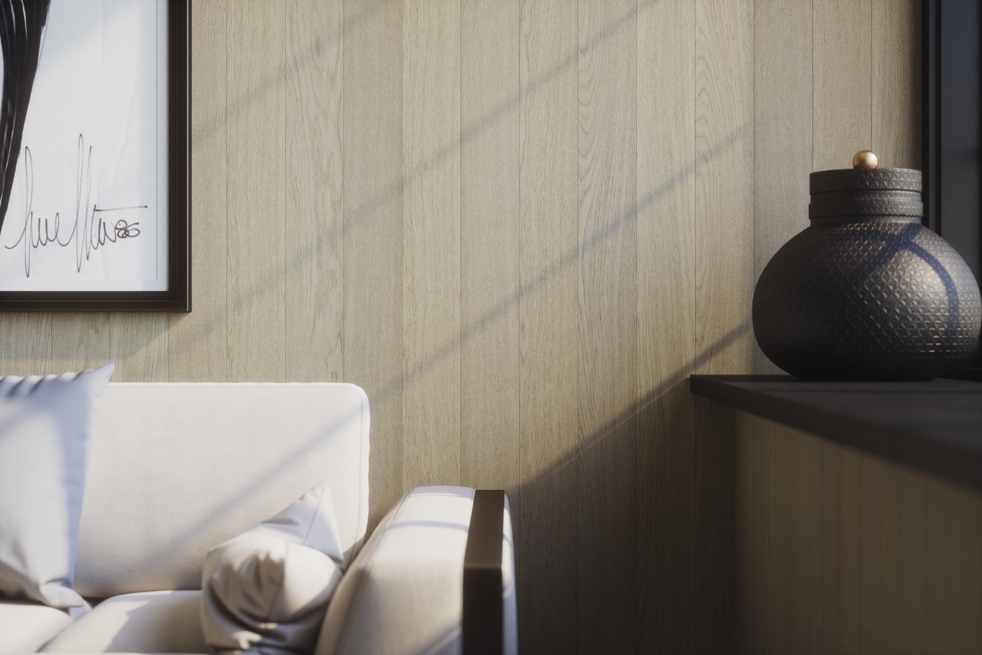 Wooden wall panelling by Forte