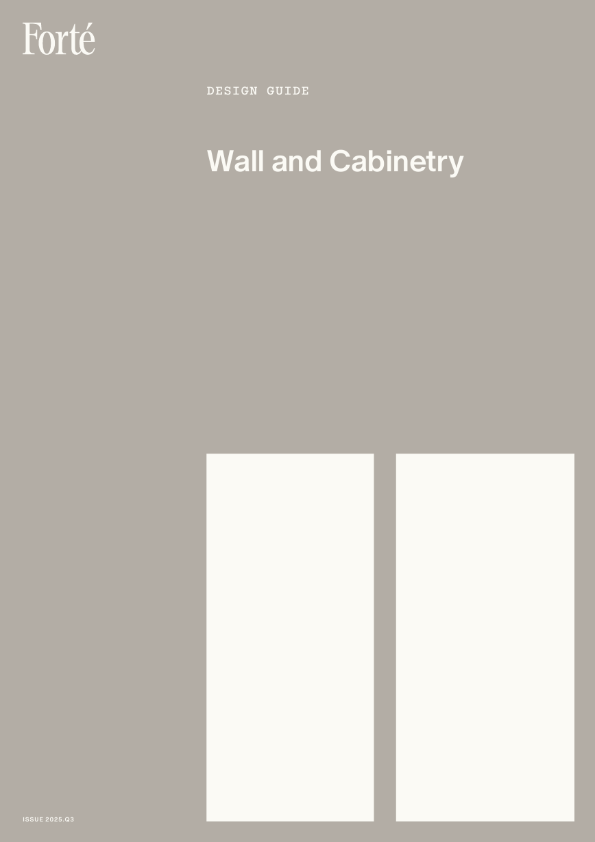 Wall and Cabinetry Design Guide